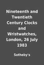 Nineteenth and Twentieth Century Clocks and…
