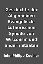 Geschichte der Allgemeinen…