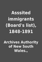 Asssited immigrants (Board's list),…