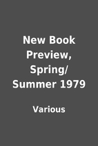 New Book Preview, Spring/Summer 1979 by…