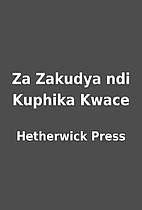 Za Zakudya ndi Kuphika Kwace by Hetherwick…