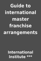 Guide to international master franchise…