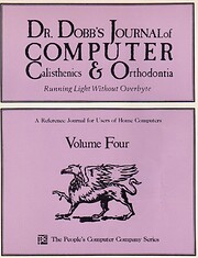 Dr. Dobb's Journal of Computer Calisthenics…