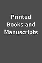 Printed Books and Manuscripts