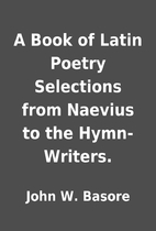 A Book of Latin Poetry Selections from…