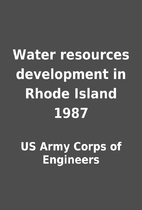 Water resources development in Rhode Island…