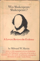 Was Shakespeare Shakespeare? A Lawyer…