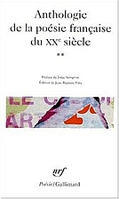 Anthologie de la poêsie…