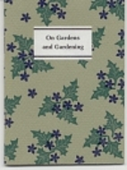 On gardens and gardening by Elisabeth Hyder