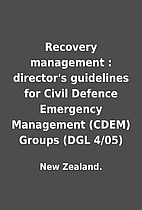 Recovery management : director's guidelines…