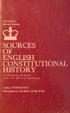 Sources of English Constitutional History: A…