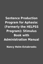 Sentence Production Program for Aphasia:…