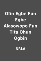 Ofin Egbe Fun Egbe Alasowopo Fun Tita Ohun…