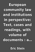 European community law and institutions in…