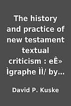 The history and practice of new testament…