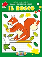 impara completa e colora, il bosco by AA.VV.