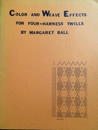 Color and weave effects for four-harness…