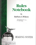 Wilson Reading System: Rules Notebook by…