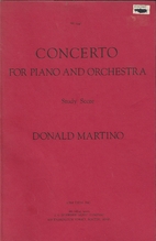 Concerto for Piano and Orchestra by Donald…