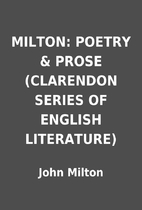 MILTON: POETRY & PROSE (CLARENDON SERIES OF…