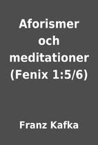 Aforismer och meditationer (Fenix 1:5/6) by…