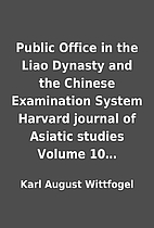 Public Office in the Liao Dynasty and the…