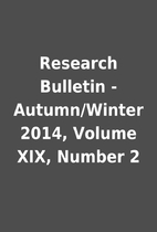 Research Bulletin - Autumn/Winter 2014,…