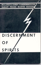 Discernment of Spirits by Jacques Guillet