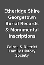 Etheridge Shire Georgetown Burial Records &…