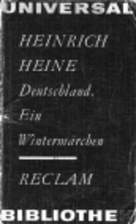 Germany: A Winter's Tale by Heinrich Heine