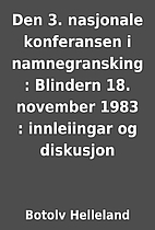 Den 3. nasjonale konferansen i…