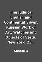 Fine Judaica, English and Continental…
