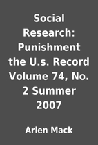 Social Research: Punishment the U.s. Record…