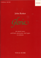 Gloria Vocal Score With Brass by John Rutter