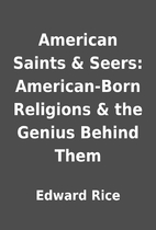 American Saints & Seers: American-Born…