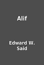 Alif by Edward W. Said