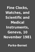 Fine Clocks, Watches, and Scientific and…