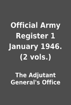 Official Army Register 1 January 1946. (2…