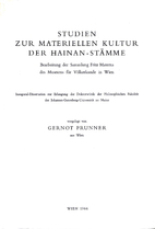 Studien zur materiellen Kultur der…