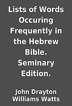 Lists of Words Occuring Frequently in the…