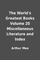 The World's Greatest Books Volume 20…