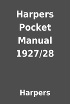 Harpers Pocket Manual 1927/28 by Harpers