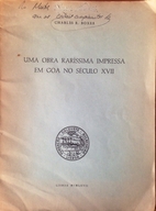 Uma obra raríssima impressa em Goa no…