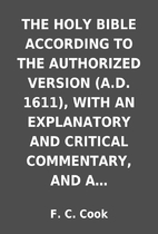 THE HOLY BIBLE ACCORDING TO THE AUTHORIZED…