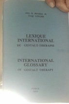 Lexique international de Gestalt-Therapie-…