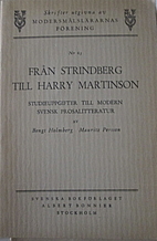 Från Strindberg till Harry Martinson by…