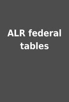 ALR federal tables