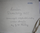 The London Directory 1677 arranged…