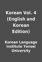Korean Vol. 4 (English and Korean Edition)…
