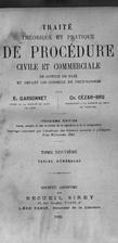 Traité théorique et pratique de procédure…